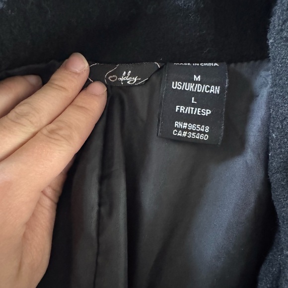 Oakley Black Trench Coat Lightweight Water-Resistant - Picture 2 of 3